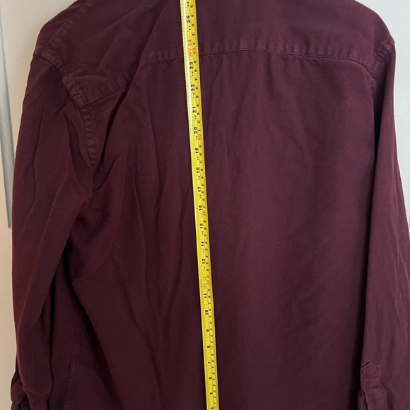 UNTUCKit Maroon 100% Cotton Mens Button Down Shirt In Medium. Casual Preppy - Picture 6 of 6